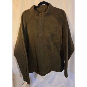 Cabela’s Olive Green 1/4 Zip Fleece Pullover Men’s 3XL
